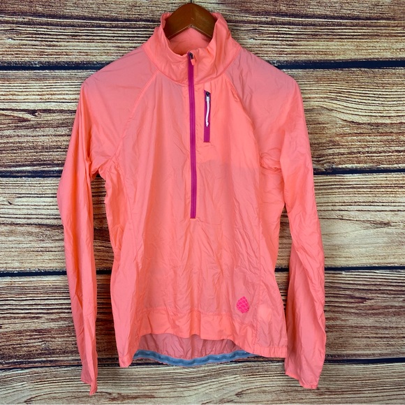 Stio Peach Packable Nylon Half Zip Pullover Windshell Jacket - Picture 1 of 8